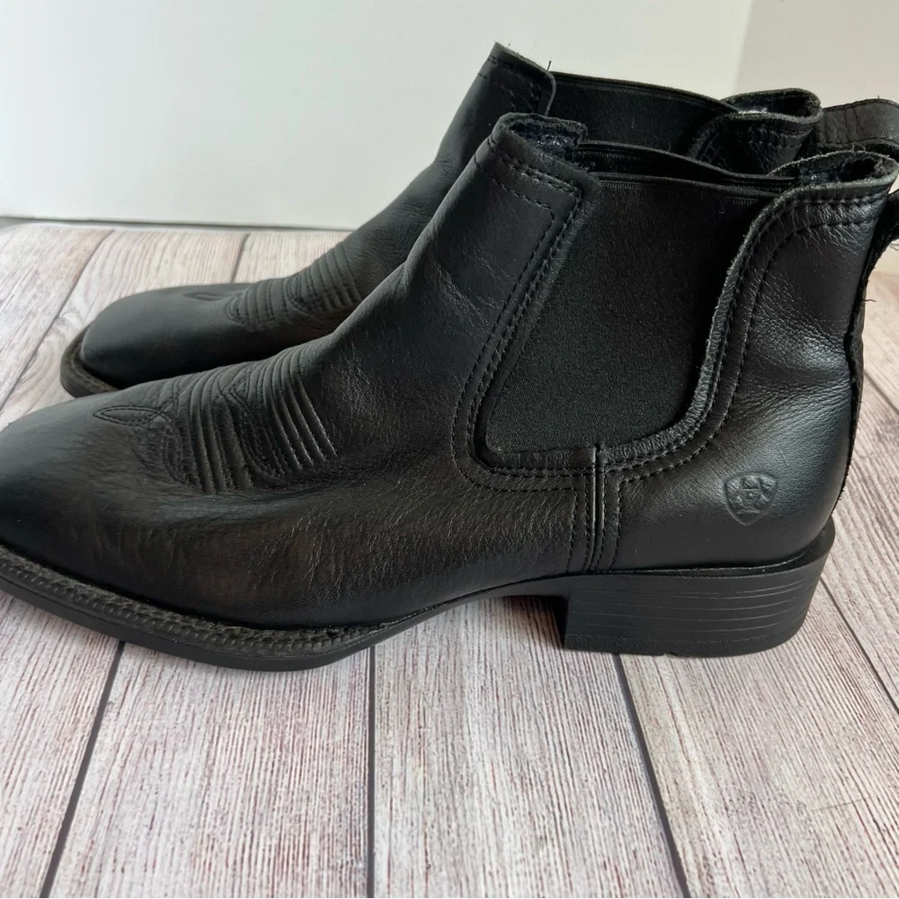 Ariat Booker Ultra Western Boot Black 11EE Extra Wide